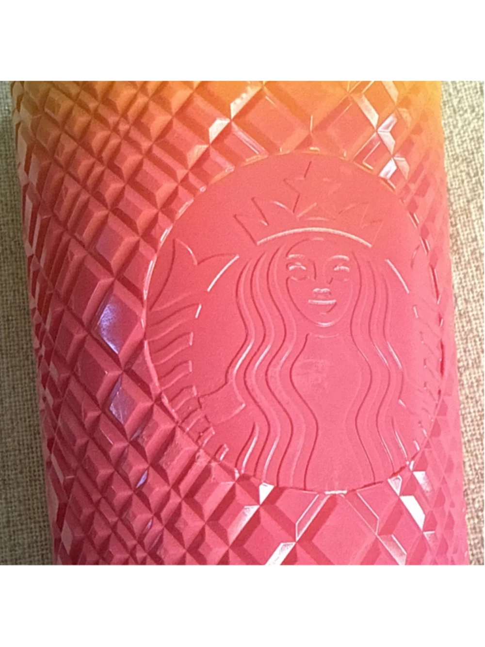 Starbucks Halloween 2024 Ombré Venti Cold Cup w/ Skull Topper EARLY RELEASE